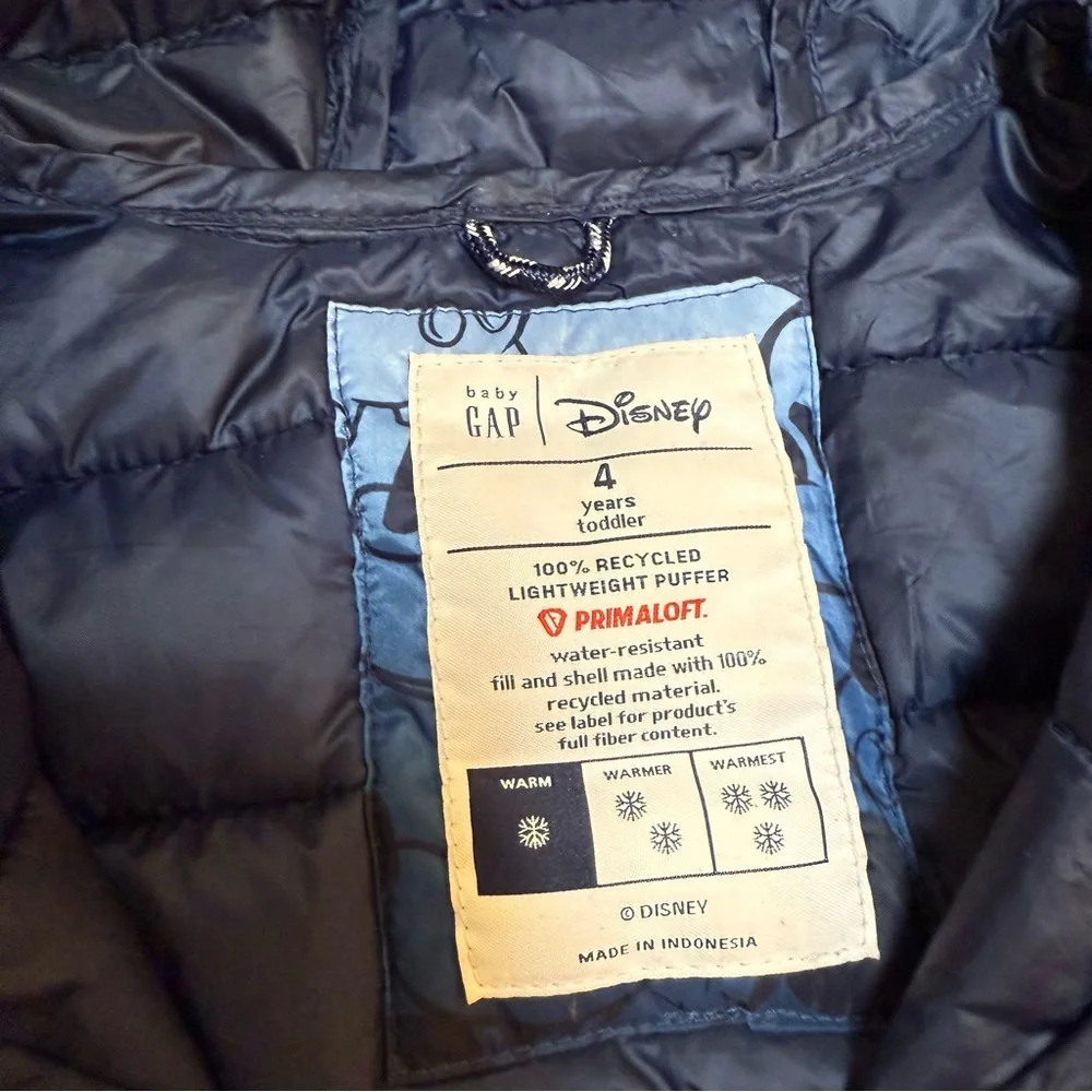 Baby Gap + Disney Mickey Mouse Puffer Coat
